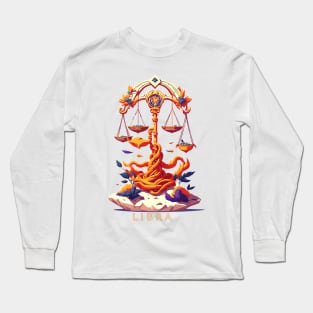 Zodiac sign Libra T-shirt Long Sleeve T-Shirt